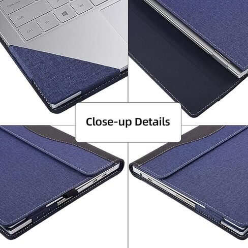 Laptop Case for Dell Pro 13 Premium PA13250 Laptop [not Compatible with Any Other Model] ， 2 in 1 PU Leather Inside Pocket Cover (Dark Gray) in Saudi Arabia