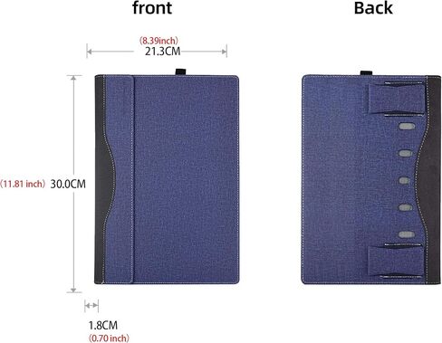 Laptop Case for Dell Pro 13 Premium PA13250 Laptop [not Compatible with Any Other Model] ， 2 in 1 PU Leather Inside Pocket Cover (Dark Gray) in Saudi Arabia