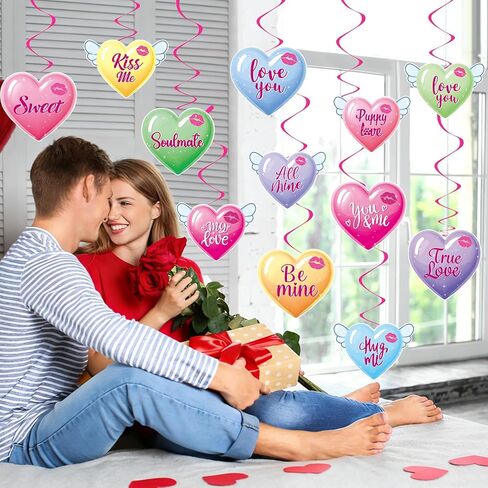 40Pcs Glitter Snowflake Hanging Swirl Decorations, Winter Christmas Party Hanging Swirls Ceiling Streamers Glittery Snowflakes Ornament for Winter Wonderland Xmas Party Decor Supplies in Kuwait