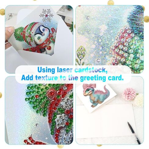 Focart 6-Pack Dragons Diamond Painting Greeting Card Kits, Special Shaped Diamonds Painting, DIY Handcraft for Relatives and Friends with Wishes,Unique Design Crafting for Birthday or Holiday Cards in Saudi Arabia