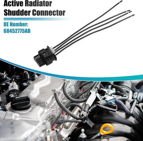 uxcell Active Radiator Shudder Connector No.68452775AB for Ram 2500 3500 2019-2023 in Saudi Arabia