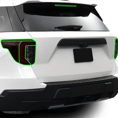 BOGAR TECH DESIGNS Precut for Ford Explorer 2020-2024 Full Rear Taillight Reflector Sidemarker Tint Kit, Dark Smoke in Saudi Arabia