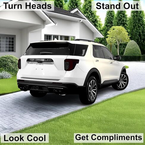 BOGAR TECH DESIGNS Precut for Ford Explorer 2020-2024 Full Rear Taillight Reflector Sidemarker Tint Kit, Dark Smoke in Saudi Arabia