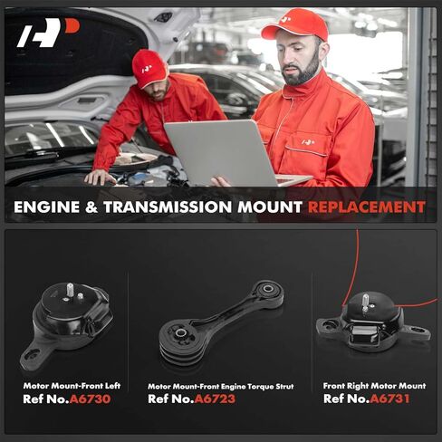 A-Premium 3PCS Engine Motor Mount and Torque Strut Mount Kit Compatible with Subaru Outback, Legacy, 2005-2009, 2.5L, Replace# 41022AG17B, 32007105 in Saudi Arabia