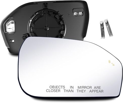Passenger Side Mirror Glass Compatible with Ford vehicles - Explorer 2020-2025 - Heated with Blind Spot Detect, without Auto Dimming, RH, LB5Z17K707B in Saudi Arabia