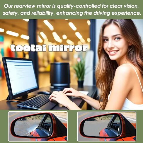 Passenger Side Mirror Glass Compatible with Ford vehicles - Explorer 2020-2025 - Heated with Blind Spot Detect, without Auto Dimming, RH, LB5Z17K707B in Saudi Arabia
