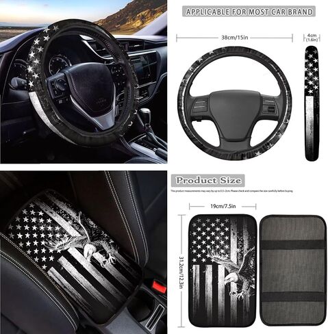 18 قطعة غطاء مقعد السيارة الفراولة مجموعة أغطية مقسمة مع غطاء عجلة القيادة، غطاء مسند الرأس حامل أكواب السيارة، أغطية حزام الأمان، غطاء مسند الذراع، غطاء فرامل اليد وسلسلة المفاتيح in Kuwait