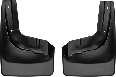 Weathertech Custom No Drill Splash Guard MudFlaps لنيسان تيتان، تيتان XD، الزوج الأمامي (110084)، أسود in Saudi Arabia