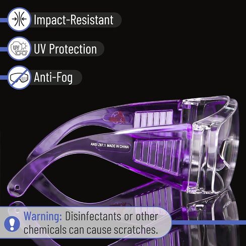 UNCO- نظارات أمان فوق النظارات، نظارات واقية، نظارات أمان مضادة للضباب، العمل، نظارات أمان فوقها in Kuwait