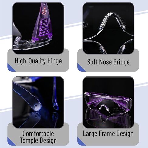 UNCO- نظارات أمان فوق النظارات، نظارات واقية، نظارات أمان مضادة للضباب، العمل، نظارات أمان فوقها in Kuwait