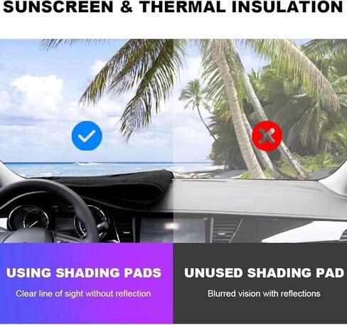 Dashboard Cover Mat for VW Volkswagen Passat B8 2015-2022, Car Dash Board Mat Anti-Glare Carpet Non-Slip Pad Sunshield Protector Anti-Reflection,Left Hand Drive-Black in Kuwait
