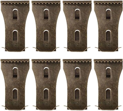 8 قطع مشابك من الطوب للتعليق في الهواء الطلق، مشابك من الطوب بدون حفر، مشابك جدارية للتعليق في الهواء الطلق، شماعات صور معلقة على الطوب بدون حفر، تتحمل العناصر حتى 30 رطل/13.61 كجم in Kuwait