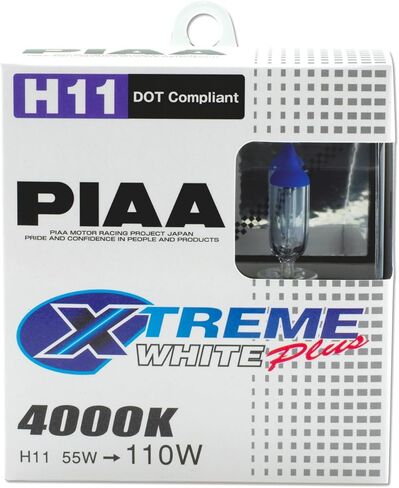 لمبة هالوجين عالية الأداء من Piaa 15211 H11 Xtreme White Plus، (عبوة من قطعتين) in Saudi Arabia