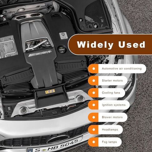 قطعتان من مرحل تكييف هواء السيارة، 13500114/8385 12VDC 40A 4-Pin مرحلات توصيل سريعة، مرحل صندوق مصهر متعدد الأغراض عالي الأداء لضوء تشغيل مروحة التيار المتردد للسيارة والمزيد in Kuwait