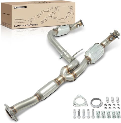 A-Premium Catalytic Converter with Gasket Kit Direct-Fit Compatible with Chevrolet Silverado 2500 HD, Silverado 3500 HD & GMC Sierra 2500 3500 HD, 2012 2013 2014 2015 2016, 6.0L, E.P.A. Compliant in Saudi Arabia