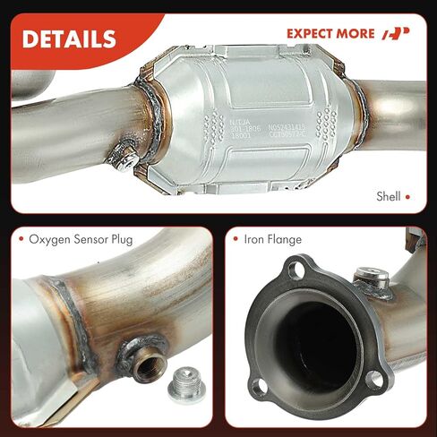 A-Premium Catalytic Converter with Gasket Kit Direct-Fit Compatible with Chevrolet Silverado 2500 HD, Silverado 3500 HD & GMC Sierra 2500 3500 HD, 2012 2013 2014 2015 2016, 6.0L, E.P.A. Compliant in Saudi Arabia