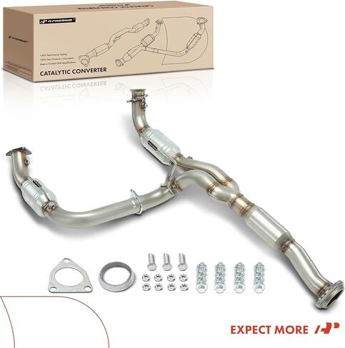 A-Premium Catalytic Converter with Gasket Kit Direct-Fit Compatible with Chevrolet Silverado 2500 HD, Silverado 3500 HD & GMC Sierra 2500 3500 HD, 2012 2013 2014 2015 2016, 6.0L, E.P.A. Compliant in Saudi Arabia