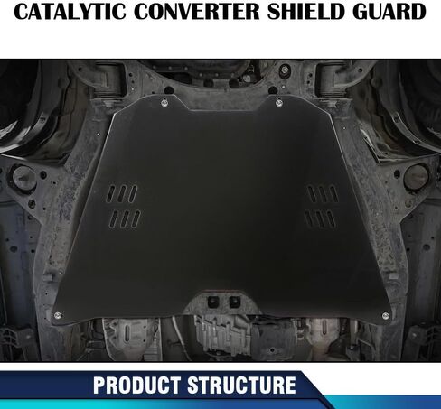 PIT66 Catalytic Converter Shield Guard Black Compatible with Toyota Tundra 2007-2021/ Fit Toyota Sequoia 2008-2021 in Saudi Arabia