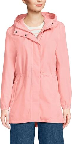 Lands' End Womens Packable Waterproof Raincoat Deep Sea Navy Regular Small in Kuwait
