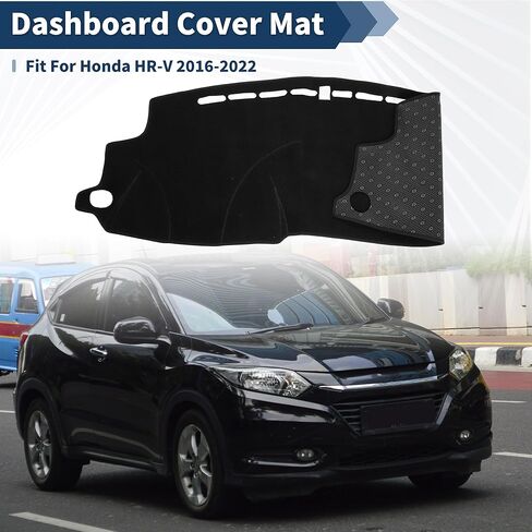 Dash Cover for Honda HR-V 2016-2022 Accessories Dashboard Cover Mat Polyester Dashboard Mat Sunshade Non-Slip Dashboard Protector Anti-Glare& Beat the Heat in Saudi Arabia