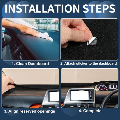 Dash Cover for Honda HR-V 2016-2022 Accessories Dashboard Cover Mat Polyester Dashboard Mat Sunshade Non-Slip Dashboard Protector Anti-Glare& Beat the Heat in Saudi Arabia
