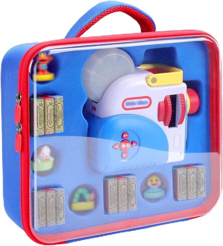 حافظة شفافة لكتب Little Tikes Story Dream Machine، صندوق تخزين مخصص لكتاب قصة جهاز العرض Little Tikes، حقيبة حمل لتنظيم السفر الصلب مع مقبض لجمع شخصيات Storytime (الصندوق فقط) in Saudi Arabia