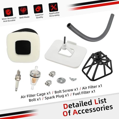For Yamaha TTR125 TTR-125 2000-2024 Air Filter Kit Guide + Spark Plug W/fuel Filter 5HP-14450-00-00 in Saudi Arabia