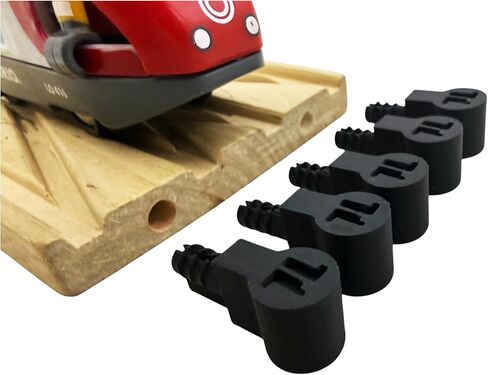 Trainlab.com Pegbones for Repairing Broken Wooden Railway Connectors Compatible with BRIO and Thomas Tracks (5pcs) (Black) in Saudi Arabia