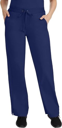 Healing Hands Scrub Set for Women with 5 Pockets, V-Neck Scrub Top 2278, and Taylor Pants 9095 with 2-Way Stretch Technology,Black - M Top/M Petite Pant in Saudi Arabia