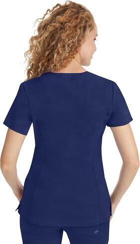 Healing Hands Scrub Set for Women with 5 Pockets, V-Neck Scrub Top 2278, and Taylor Pants 9095 with 2-Way Stretch Technology,Black - M Top/M Petite Pant in Saudi Arabia