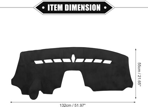 Car Dashboard Cover Mat Compatible for Chevrolet Aveo 2012-2016, Protective Flannels Black Center Console Interior Trim Dash Board Mat in Saudi Arabia