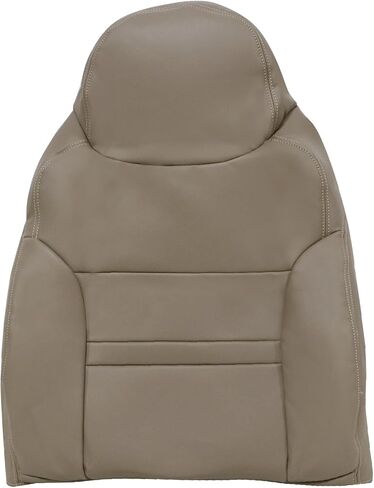 SecosAutoparts Driver & Passenger Side Bottom & Top Lean Back & Armrest Leather Seat Covers Tan Compatible with Ford Excursion Limited XLT 2000 2001 in Saudi Arabia