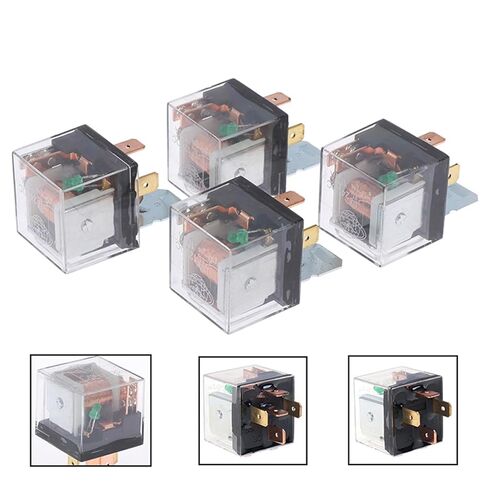 1 قطعة مقاوم للماء مرحل السيارة 12 فولت 100A 5Pin 4Pin SPDT جهاز التحكم في السيارة مرحلات السيارة تيار مستمر 24 فولت قدرة عالية التبديل (A3) in Kuwait