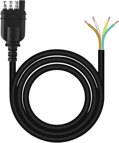 4 دبوس مقطورة الأسلاك تسخير 3FT، 18 AWG 4 طريقة شقة مقطورة الأسلاك تمديد موصل تسخير السيارة الجانب مقطورة الجانب 4 الشق مقطورة ضوء المكونات مقطورة وصلة وصلة الأسلاك تمديد in Kuwait