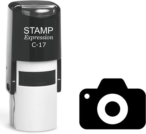 stampexpression - Photo Camera for Photographers Self Inking Rubber Stamp - Black Ink (A-6902) in Saudi Arabia