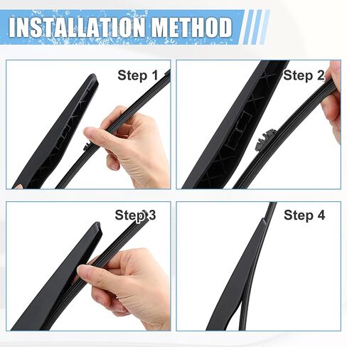 ACROPIX Rear Windshield Wiper Blade Arm Set Back Wiper Assembly Replacement Fit for Ford Explorer 2011-2019 for Ford Escape 2013-2019 - Pack of 3 in Saudi Arabia