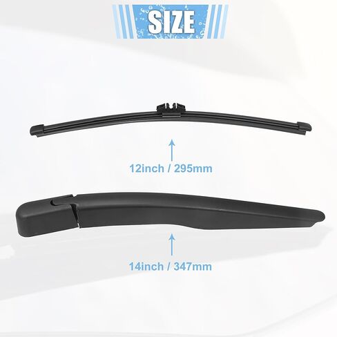 ACROPIX Rear Windshield Wiper Blade Arm Set Back Wiper Assembly Replacement Fit for Ford Explorer 2011-2019 for Ford Escape 2013-2019 - Pack of 3 in Saudi Arabia