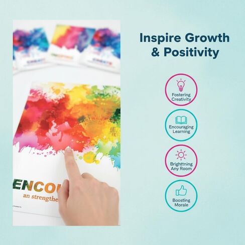 Fun Express Watercolor Posters - 6 Pieces - Educational and Learning Activities for Kids in Saudi Arabia