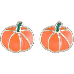 ريفير 925 الفضة الاسترليني لطيف اليقطين أقراط مسمار للنساء الفتيات في سن المراهقة هالوين أقراط لون القرع ترصيع ، الفضة الاسترليني ، زركونيا مكعب, فضة استرلينية, زركونيا مكعب in Kuwait