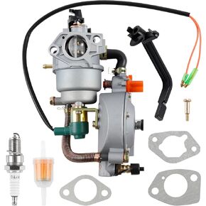 XP13000EH المكربن ​​يناسب DuroMax XP12000EH XP13000EH مولد الوقود المزدوج بولسار G12KBN 8550 واط 9500 واط 10800 واط 12000 واط 457CC طقم الكربوهيدرات المحرك مع فلتر الوقود قابس الإشعال وحشيات in Kuwait