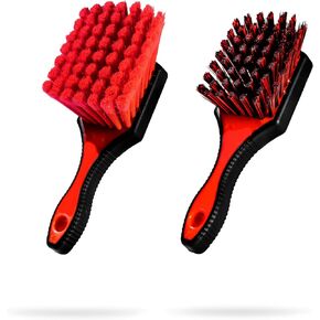 Adam's Wheel & Tire Brush Kit (3-Item) - Includes Wheel Brush, Tire Brush & Barrel Brush for Cleaning Rubber, Plastic, Chrome, Metal, Aluminum, Rim & Spoke Surfaces in Kuwait