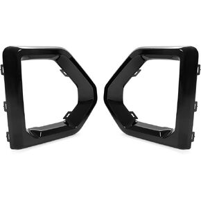 KUAFU Front Fog Light Bezel Compatible with 2019-2023 GMC Sierra 1500 Denali Replacement for 84176753 84176752 Fog Lamp Cover Trim Pair Chrome Silvery in Kuwait