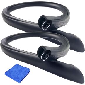car Silent Sealing Strip B-Pillar 2 Pieces * 0.8m Windproof, dust-Proof, Noise reducing Steel Frame with Buckle EPDM (Black) Rubber Strip in Saudi Arabia