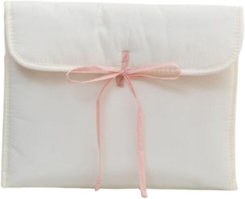 Cute Y2K Bowtie Laptop Sleeve Puffy Notebook Bag 11-14 Inch Tablet Bag Cutecore Ipad Sleeve for Women (13-14 Inch,White) in Saudi Arabia