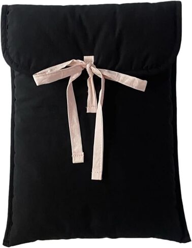 Cute Y2K Bowtie Laptop Sleeve Puffy Notebook Bag 11-14 Inch Tablet Bag Cutecore Ipad Sleeve for Women (13-14 Inch,White) in Kuwait