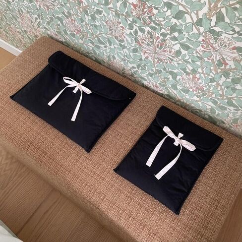 Cute Y2K Bowtie Laptop Sleeve Puffy Notebook Bag 11-14 Inch Tablet Bag Cutecore Ipad Sleeve for Women (13-14 Inch,White) in Kuwait