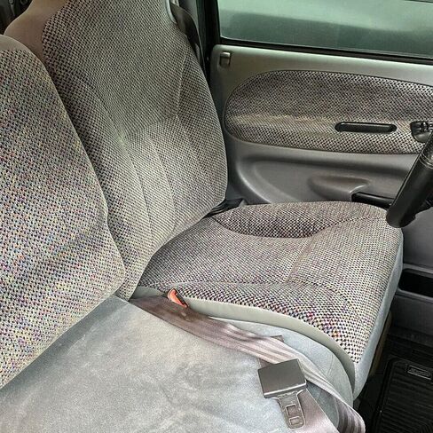HECASA Seat Cover Compatible with 1998-2002 Dodge Ram 1500 2500 3500 SLT Mist Gray Fabric Left Driver Side Bottom Replacement in Saudi Arabia