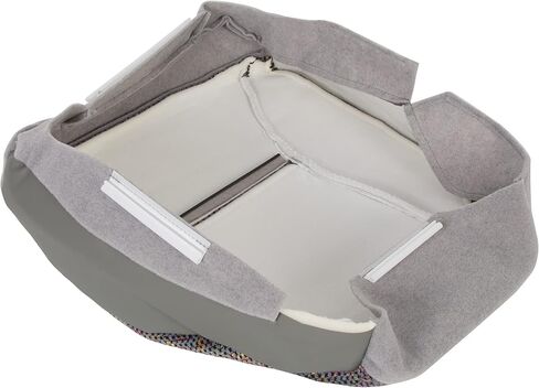HECASA Seat Cover Compatible with 1998-2002 Dodge Ram 1500 2500 3500 SLT Mist Gray Fabric Left Driver Side Bottom Replacement in Saudi Arabia