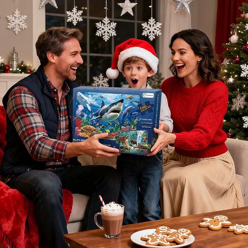 Puzzles for Kids Ages 4-6, 2 x 100 Pieces Jigsaw Puzzles for Kids Ages 3 4 5 6, Forest Animals and Underwater Ocean Puzzle Learning & Educational Games Birthday Xmas Gift for Boys Girls Toddlers 3-8 in Saudi Arabia