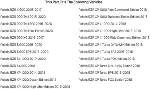 المصد الأمامي Tusk Impact باللون الأسود لسيارة POLARIS RZR 900 Trail EPS 2015-2020 in Saudi Arabia